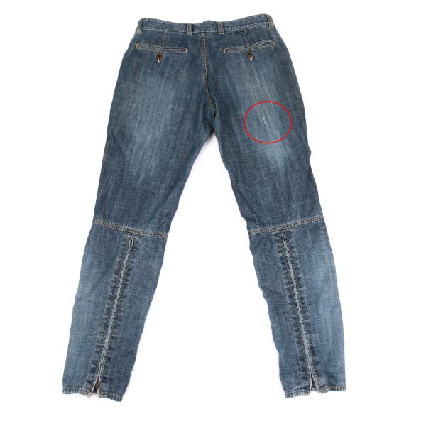 ISSEY MIYAKE MEN Hem Lace-Up Jodhpur Light Indigo Jeans Size 2