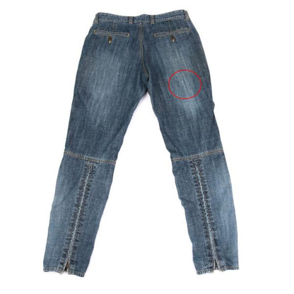 ISSEY MIYAKE MEN Hem Lace-Up Jodhpur Light Indigo Jeans Size 2