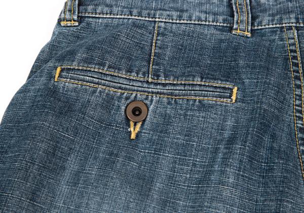 ISSEY MIYAKE MEN Hem Lace-Up Jodhpur Light Indigo Jeans Size 2