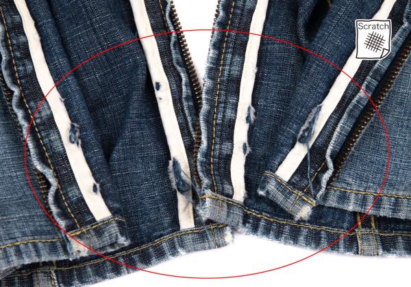 ISSEY MIYAKE MEN Hem Lace-Up Jodhpur Light Indigo Jeans Size 2