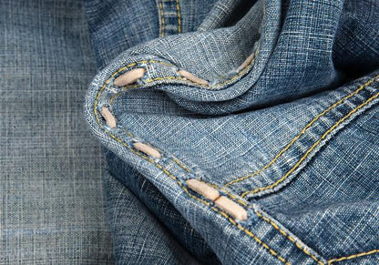 ISSEY MIYAKE MEN Hem Lace-Up Jodhpur Light Indigo Jeans Size 2