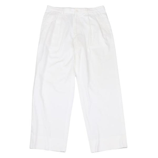 ISSEY MIYAKE MEN 98SS Cotton Pants Off-White Size XL