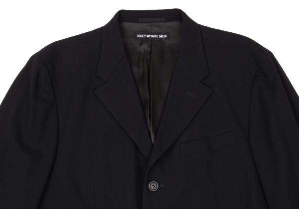 ISSEY MIYAKE MEN Wool 3-Button Jacket Blue Size 3