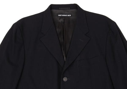 ISSEY MIYAKE MEN Wool 3-Button Jacket Blue Size 3