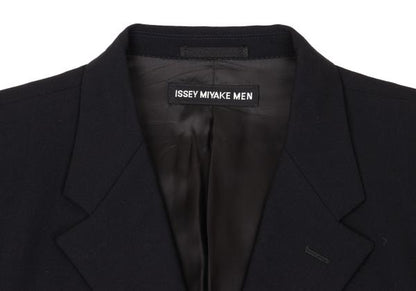ISSEY MIYAKE MEN Wool 3-Button Jacket Blue Size 3