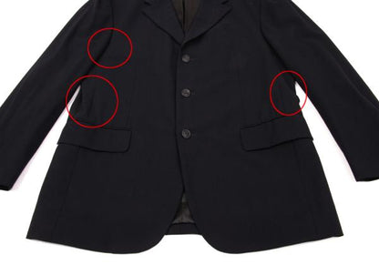 ISSEY MIYAKE MEN Wool 3-Button Jacket Blue Size 3