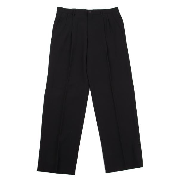 ISSEY MIYAKE MEN Wool Two-Tuck Tapered Pants Black Size 3