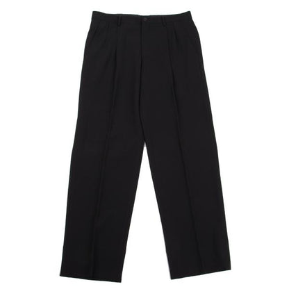ISSEY MIYAKE MEN Wool Two-Tuck Tapered Pants Black Size 3