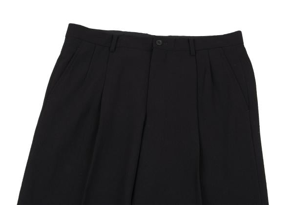 ISSEY MIYAKE MEN Wool Two-Tuck Tapered Pants Black Size 3