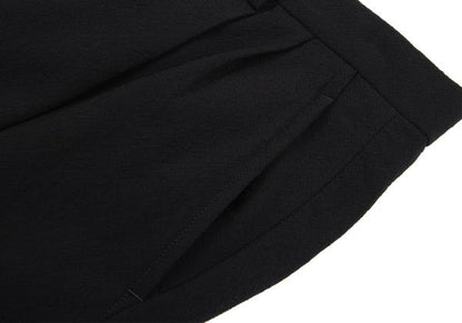 ISSEY MIYAKE MEN Wool Two-Tuck Tapered Pants Black Size 3