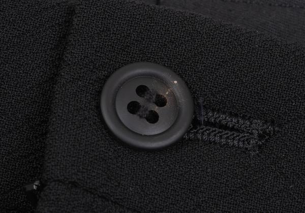 ISSEY MIYAKE MEN Wool Two-Tuck Tapered Pants Black Size 3