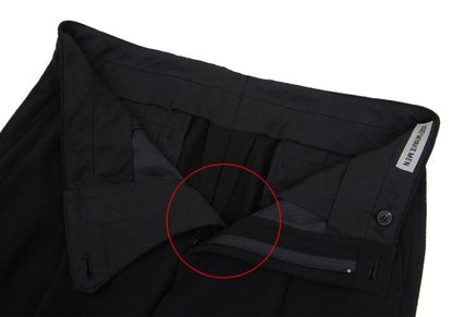 ISSEY MIYAKE MEN Wool Two-Tuck Tapered Pants Black Size 3