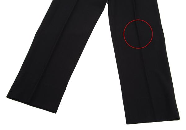 ISSEY MIYAKE MEN Wool Two-Tuck Tapered Pants Black Size 3