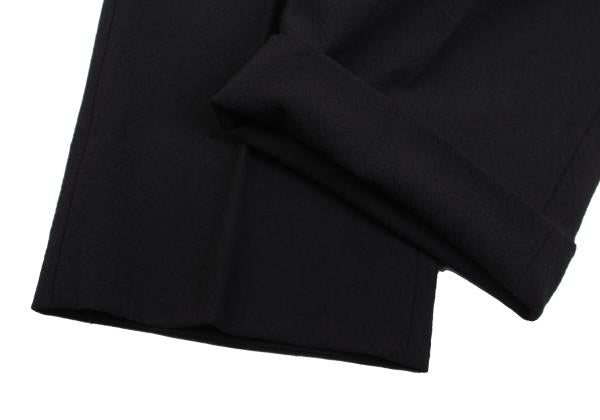 ISSEY MIYAKE MEN Wool Two-Tuck Tapered Pants Black Size 3