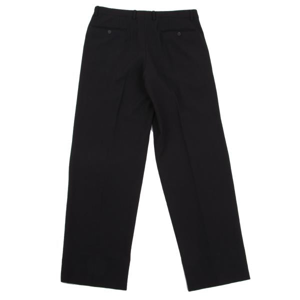 ISSEY MIYAKE MEN Wool Two-Tuck Tapered Pants Black Size 3