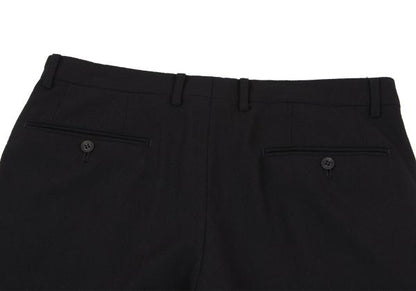 ISSEY MIYAKE MEN Wool Two-Tuck Tapered Pants Black Size 3