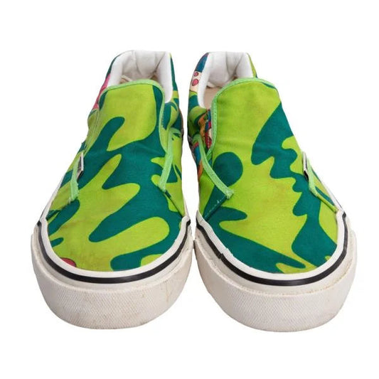 Issey Miyake Men Takashi Murakami Slip-Ons Green Size 27cm