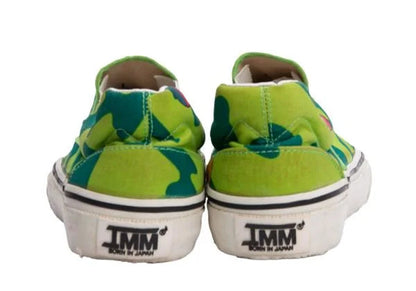 Issey Miyake Men Takashi Murakami Slip-Ons Green Size 27cm