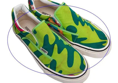Issey Miyake Men Takashi Murakami Slip-Ons Green Size 27cm