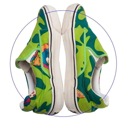 Issey Miyake Men Takashi Murakami Slip-Ons Green Size 27cm