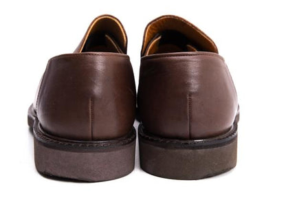 ISSEY MIYAKE MEN Leather Slip-On Shoes Brown Size 25cm