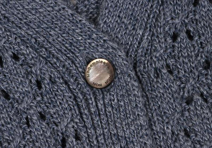 Mademoiselle NON NON Rayon Blend Long Blue Grey Cardigan Size 40L