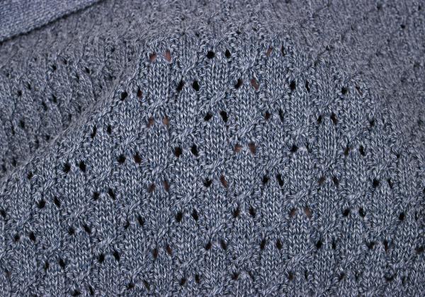 Mademoiselle NON NON Rayon Blend Long Blue Grey Cardigan Size 40L