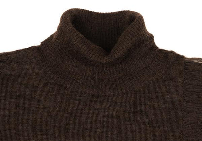 Y's for men Distressed Mohair Blend Knit Brown Size 3