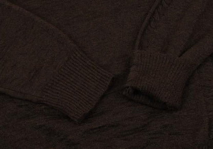 Y's for men Distressed Mohair Blend Knit Brown Size 3