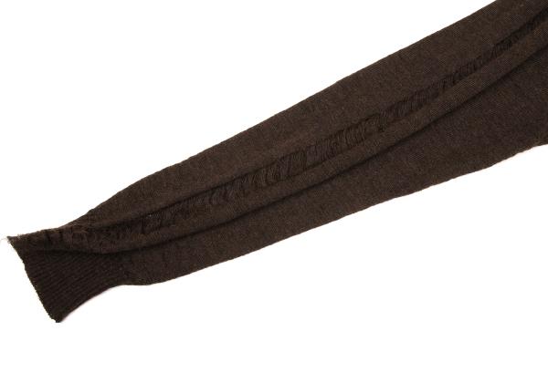 Y's for men Distressed Mohair Blend Knit Brown Size 3