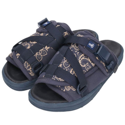Visvim SOPH Christo Paisley Sandals Blue Size 9
