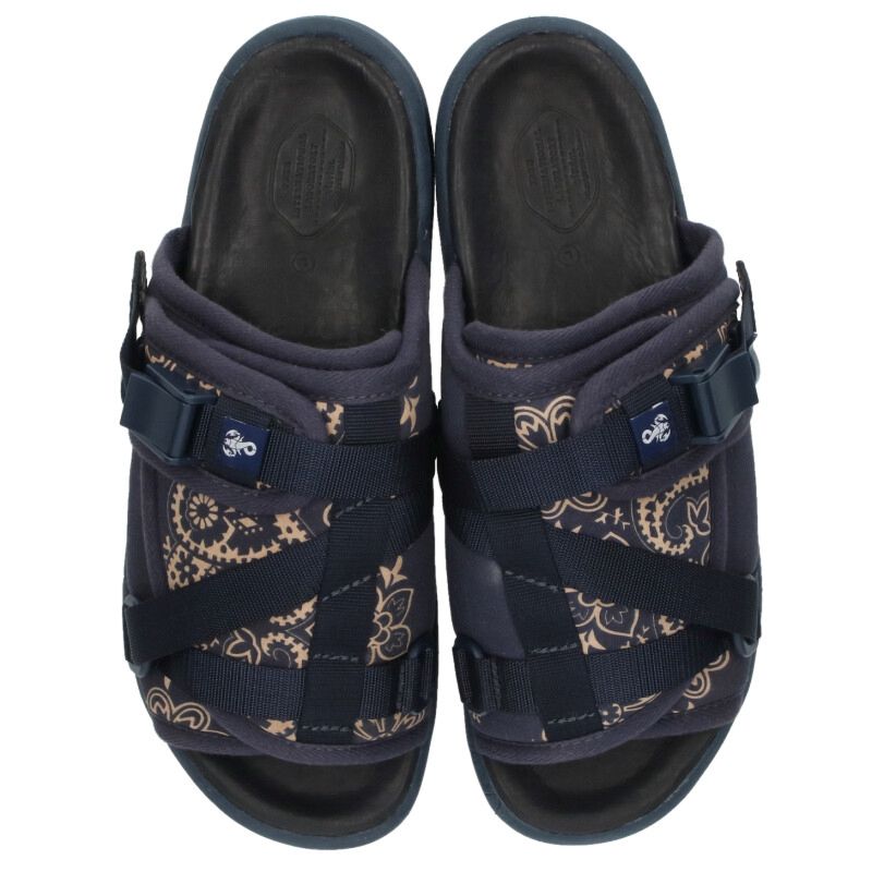Visvim SOPH Christo Paisley Sandals Blue Size 9