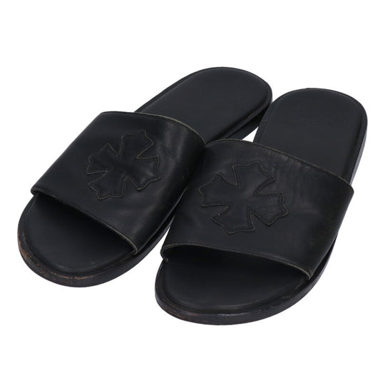 Chrome Hearts CH Slide Leather CH Plus Sandal Size 10.5