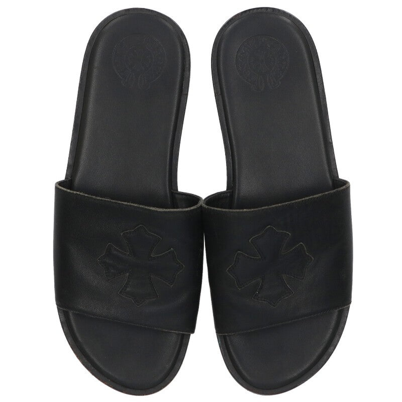 Chrome Hearts CH Slide Leather CH Plus Sandal Size 10.5