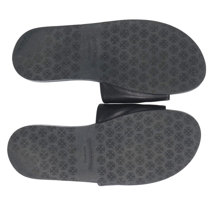 Chrome Hearts CH Slide Leather CH Plus Sandal Size 7.5
