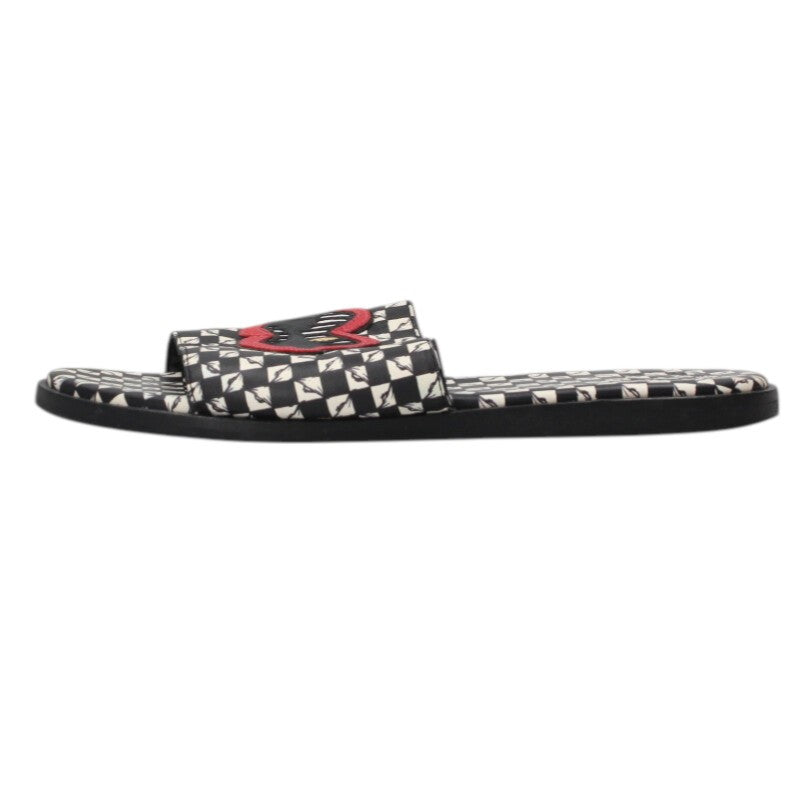 Chrome Hearts 99EYES Chopper Patch Leather Sandal Size 7.5