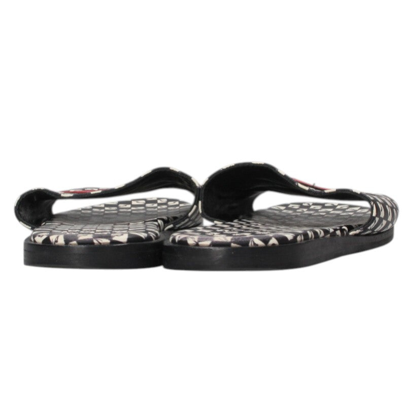 Chrome Hearts 99EYES Chopper Patch Leather Sandal Size 7.5