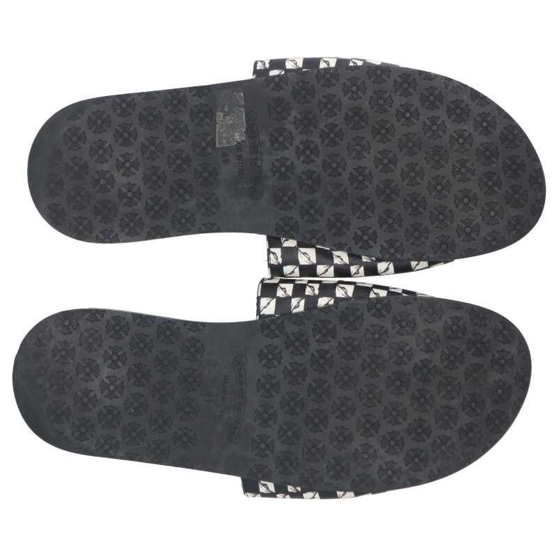 Chrome Hearts 99EYES Chopper Patch Leather Sandal Size 7.5
