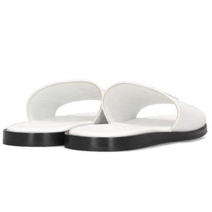 Chrome Hearts White CH Slide Leather CH Plus Sandal Size 6