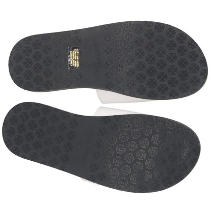 Chrome Hearts White CH Slide Leather CH Plus Sandal Size 6