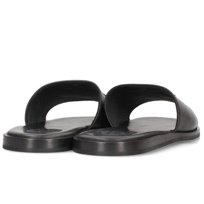 Chrome Hearts CH Slide Leather CH Sandals Black Size EU 42