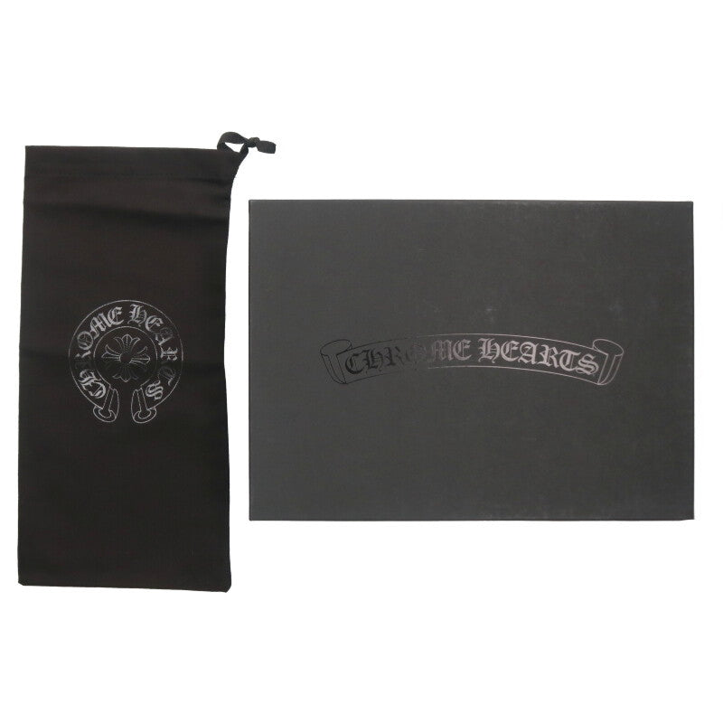 Chrome Hearts CH Slide Leather CH Sandals Black Size EU 42