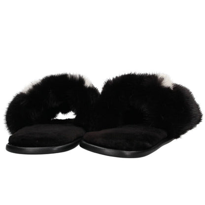 Louis Vuitton Mink Fur Homie Line Mule Slippers Size 41-42
