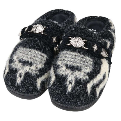 SUBU x TOGA Knit Slip-On Sandal Black Size 2