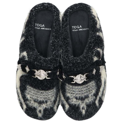 SUBU x TOGA Knit Slip-On Sandal Black Size 2