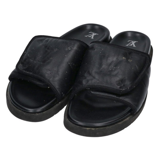 Louis Vuitton Leather Sandals Black Size 12