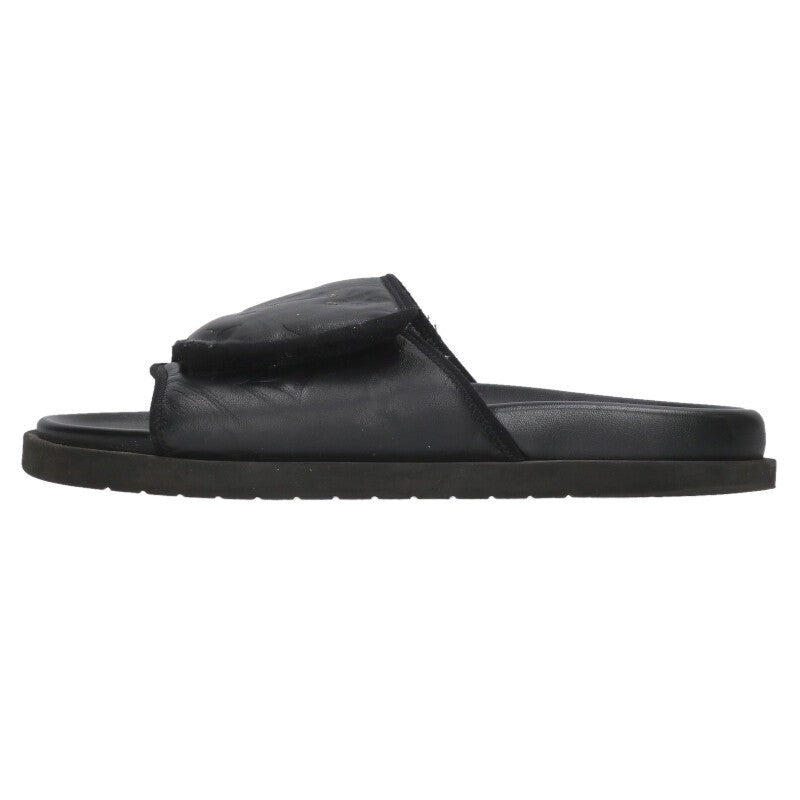 Louis Vuitton Leather Sandals Black Size 12