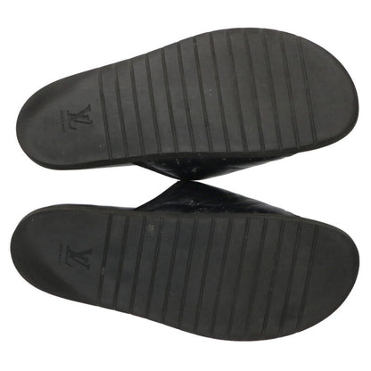 Louis Vuitton Leather Sandals Black Size 12
