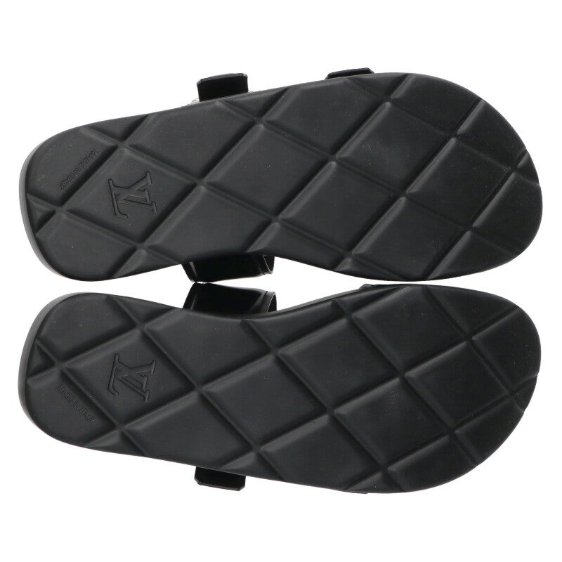 Louis Vuitton Leather Sandals Black Size 11