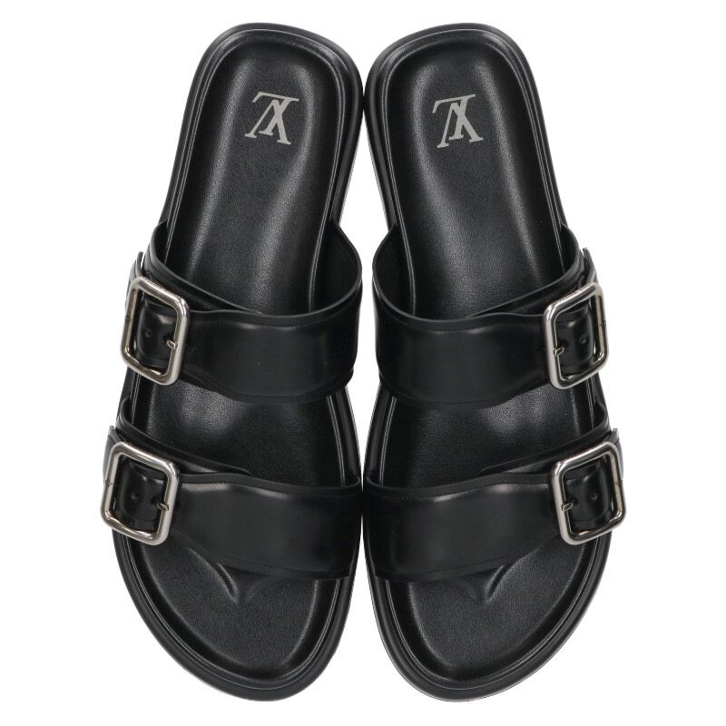 Louis Vuitton Leather Sandals Black Size 11